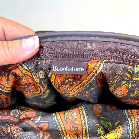 Brookstone, Brown, Tote, Quilted Design, Medium Size - Picture 3 of 6